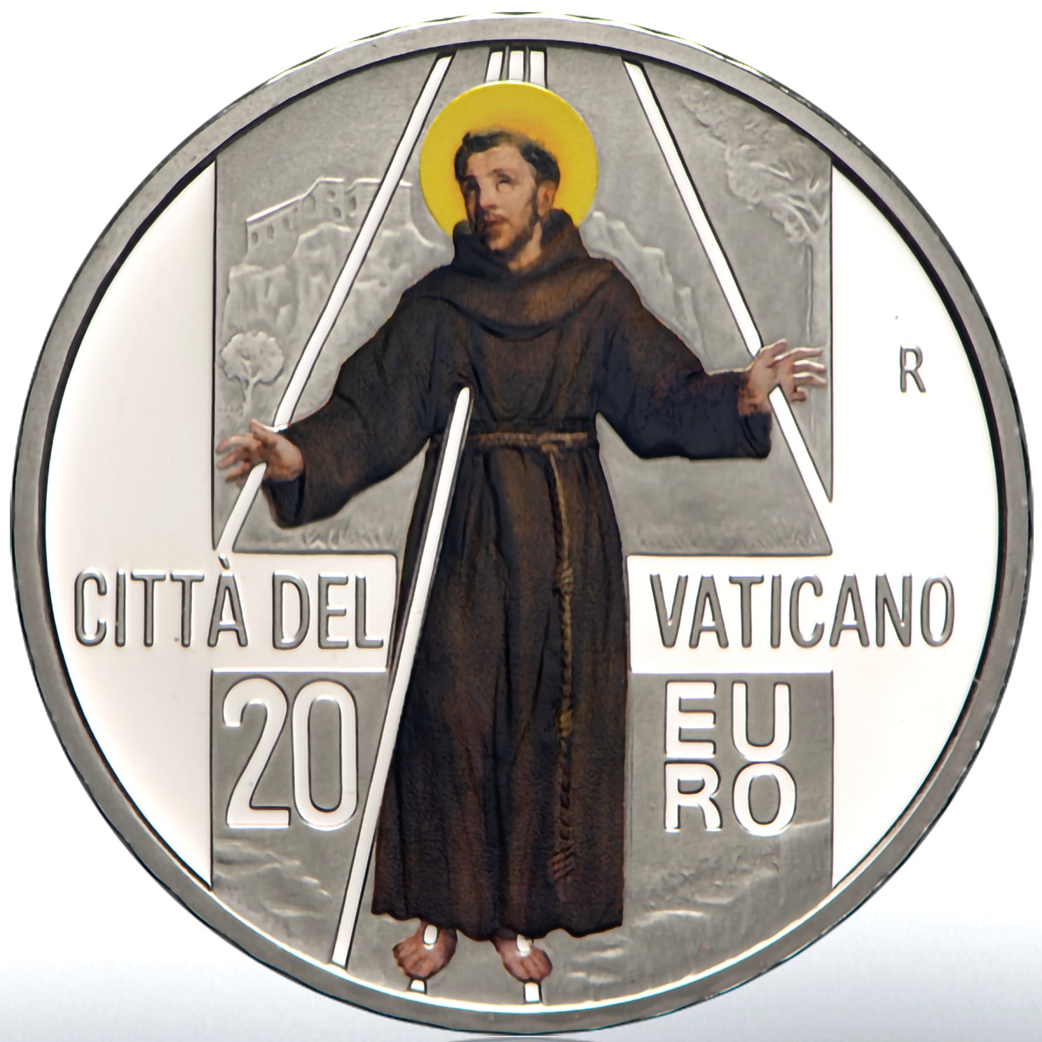 20 Euro Vaticano 2024 Argento San Francesco Proof