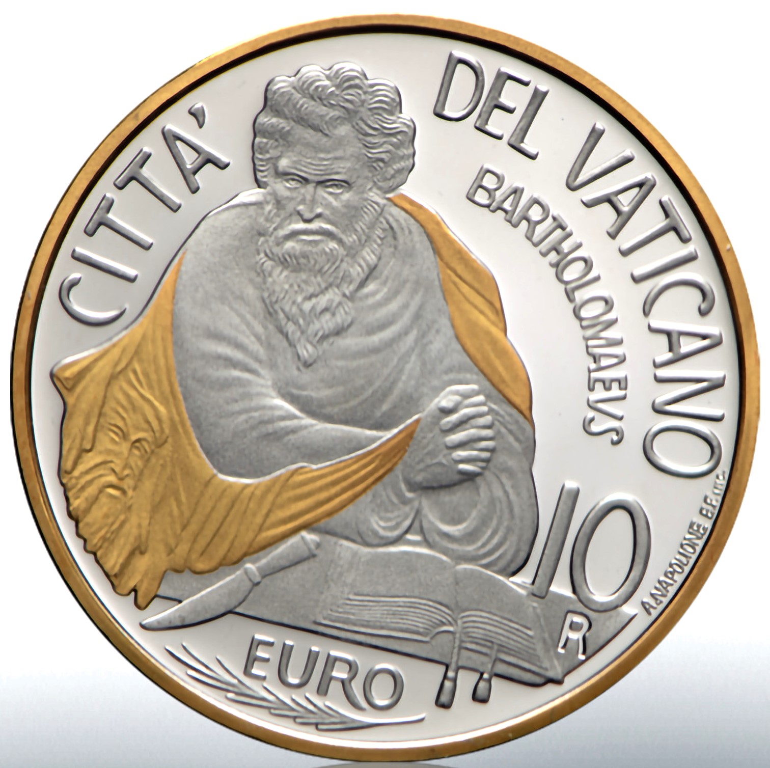 5 + 10 Euro Vaticano 2024 Oro e Argento Proof Fondo Specchio