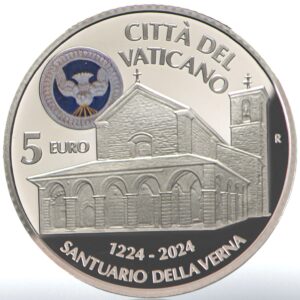 5 Euro Vaticano 2024 Argento San Francesco