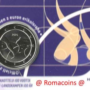 Coincard Finlandia 2025 2 Euro Atletica Lingua Finlandese