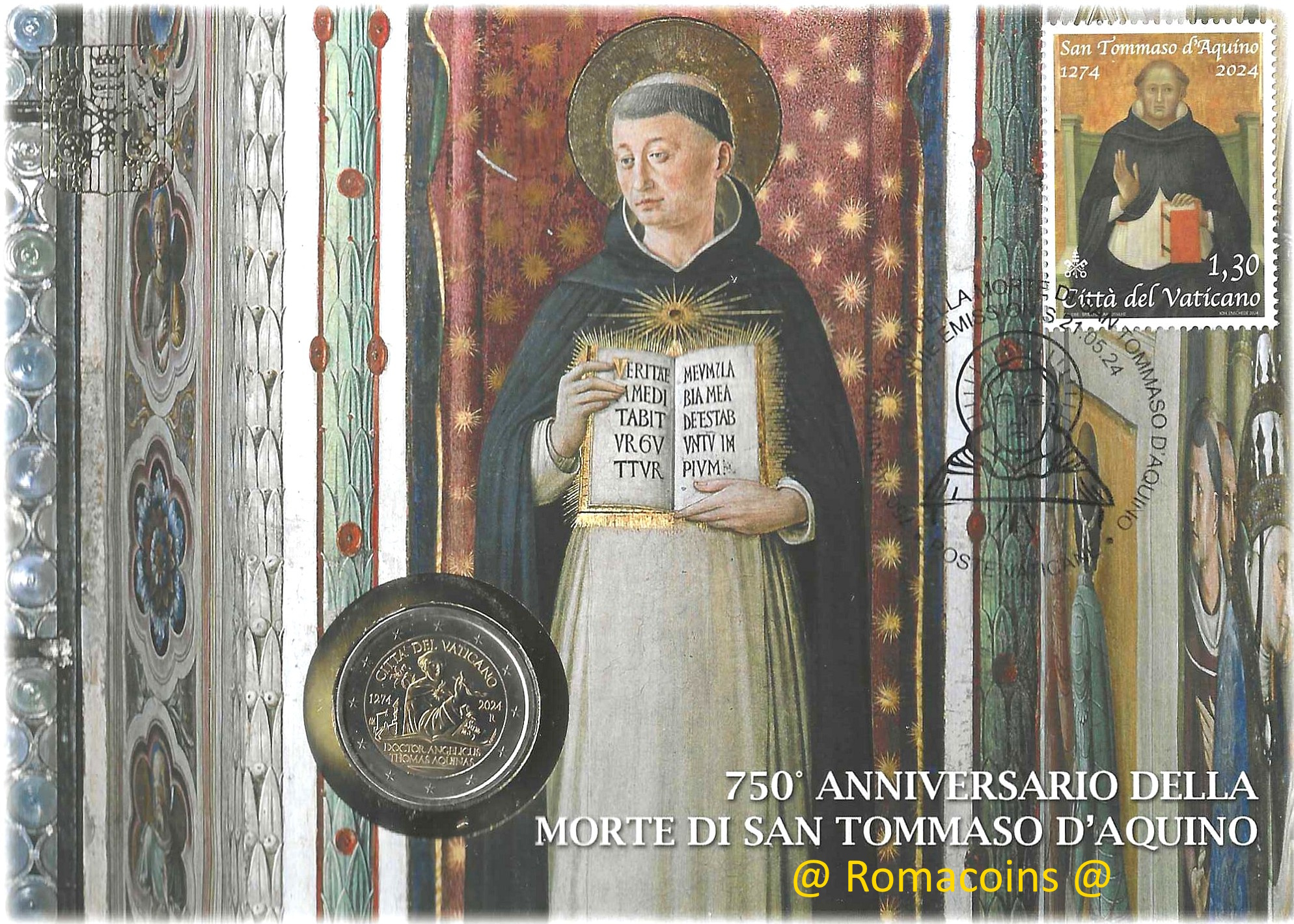 Busta Filatelica Numismatica Vaticano 2024 D'Aquino