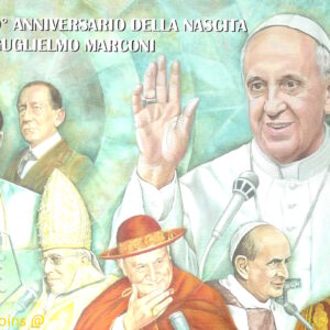 Busta Filatelica Numismatica Vaticano 2024 Guglielmo Marconi
