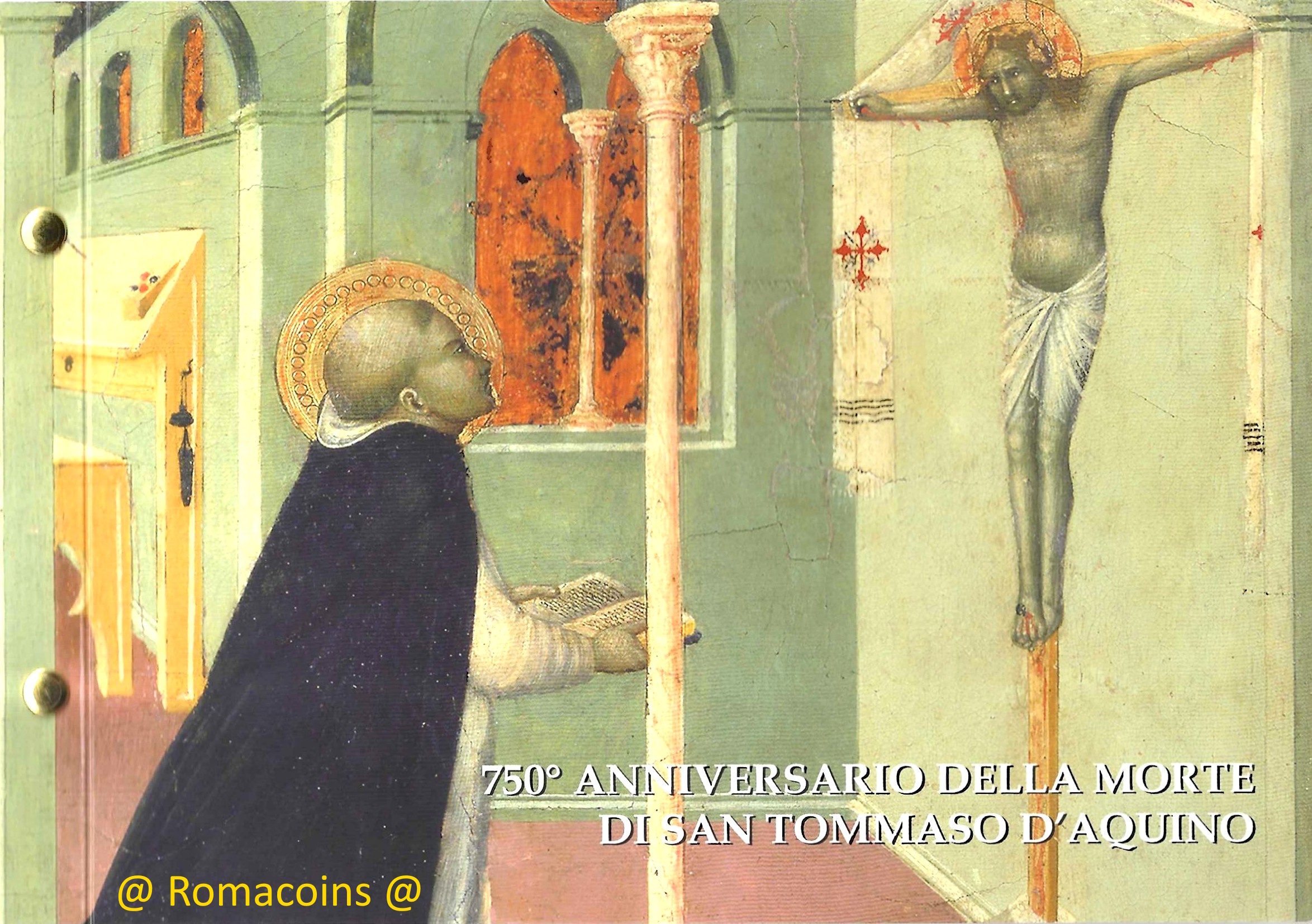 Busta Filatelica Numismatica Vaticano 2024 Tommaso D'Aquino