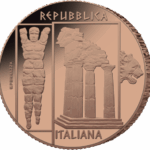 5 Euro Italia 2025 Agrigento Moneta Rame