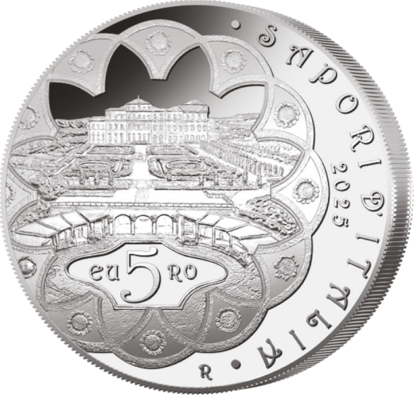 5 Euro Italia 2025 Barolo e Cioccolato Moneta Piemonte