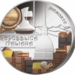5 Euro Italia 2025 Barolo e Cioccolato Moneta Regione Piemonte