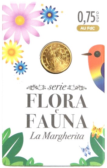 75 cent Serie Flora La Margherita Oro 999,9 Au
